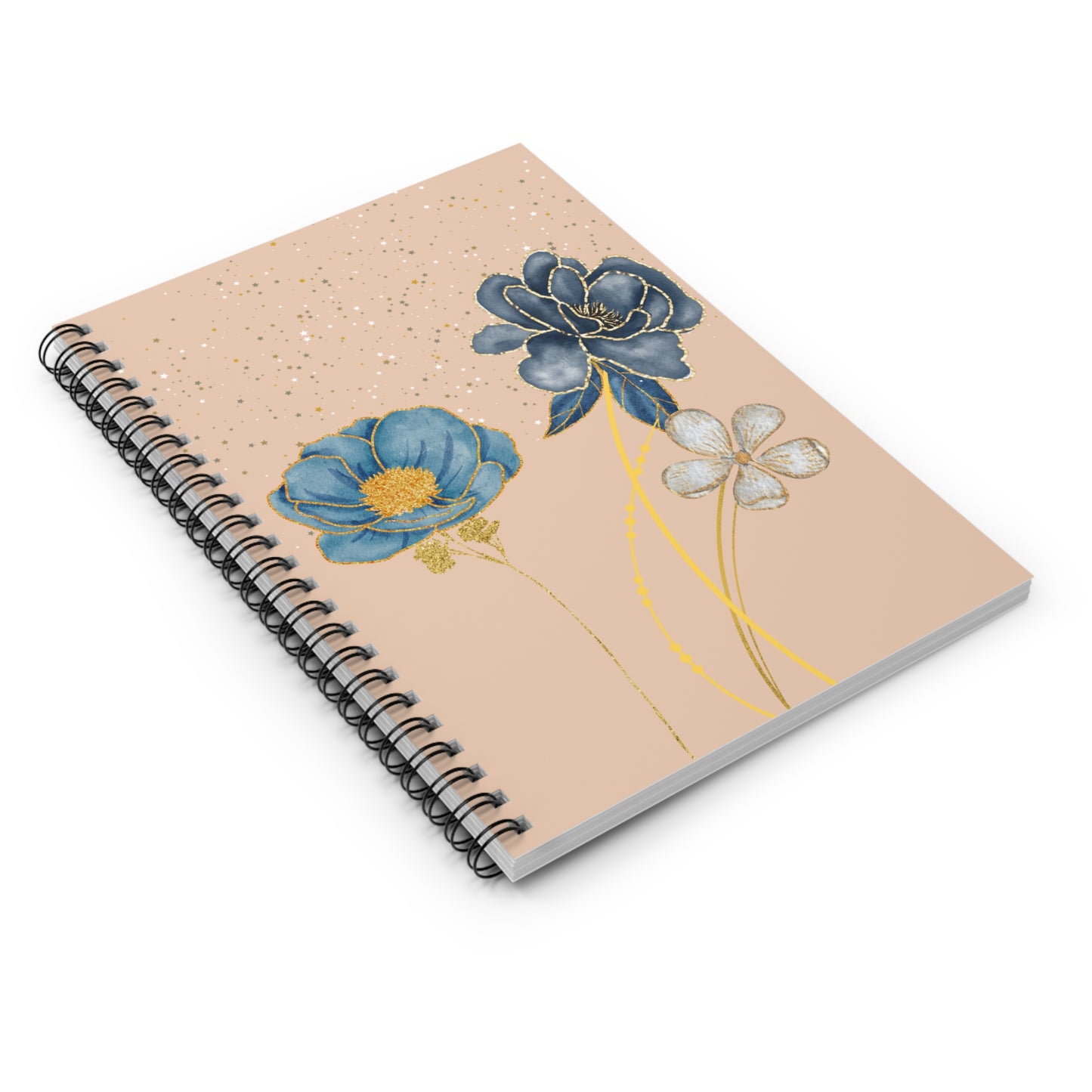 Floral Night Beige Notebook